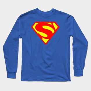 Golden Age Superhero Shield Long Sleeve T-Shirt